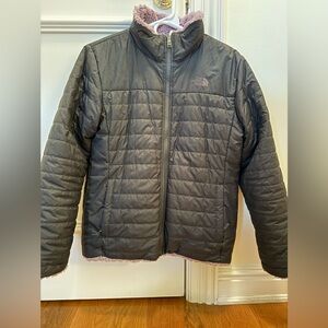 The North Face Charcoal Quilted Jacket